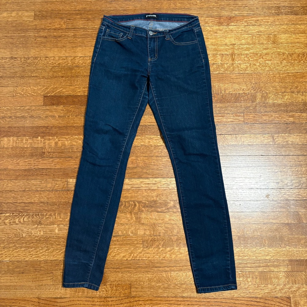 Kingdom‎ Jeans Womens Dark Wash Denim Skinny Jeans Stretch Casual
